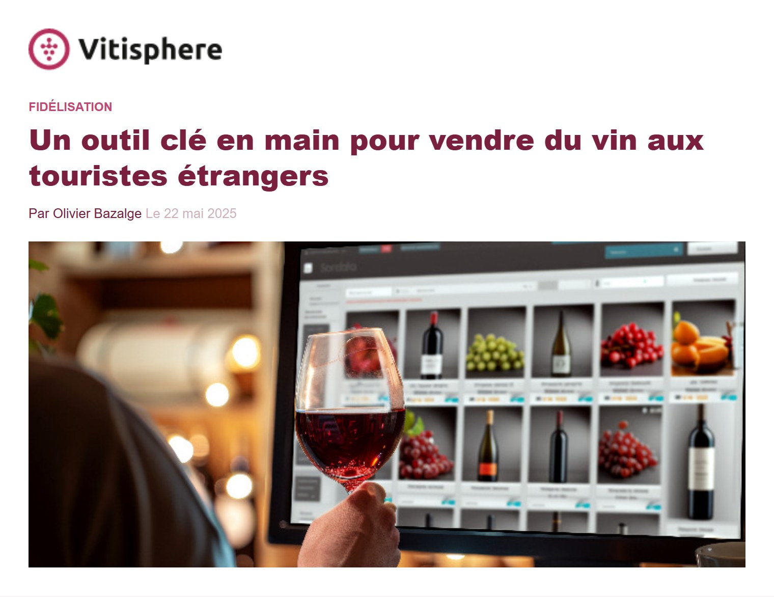 Aperçu de l’article Vitisphere avec son titre, sa date et sa photographie d’illustration.